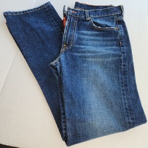 Lucky Brand Jeans Dungarees, Sz 10, Boot Cut,  Blue Distressed Denim